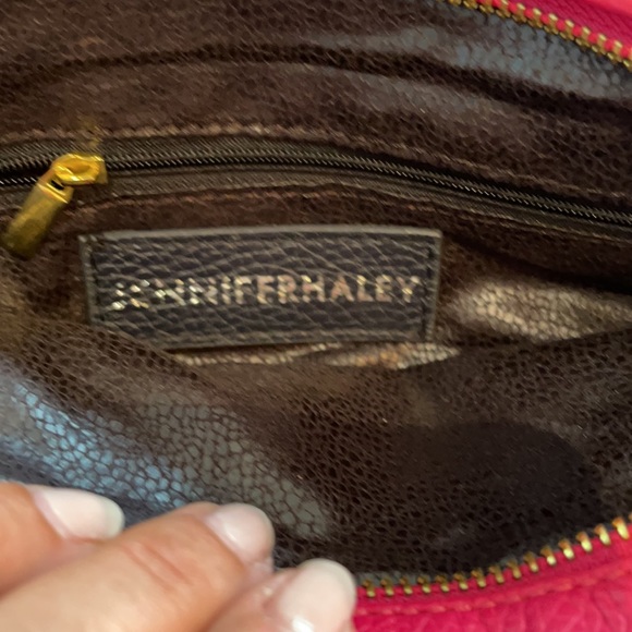Gently used Jennifer Haley fushia pink clutch - Picture 3 of 4